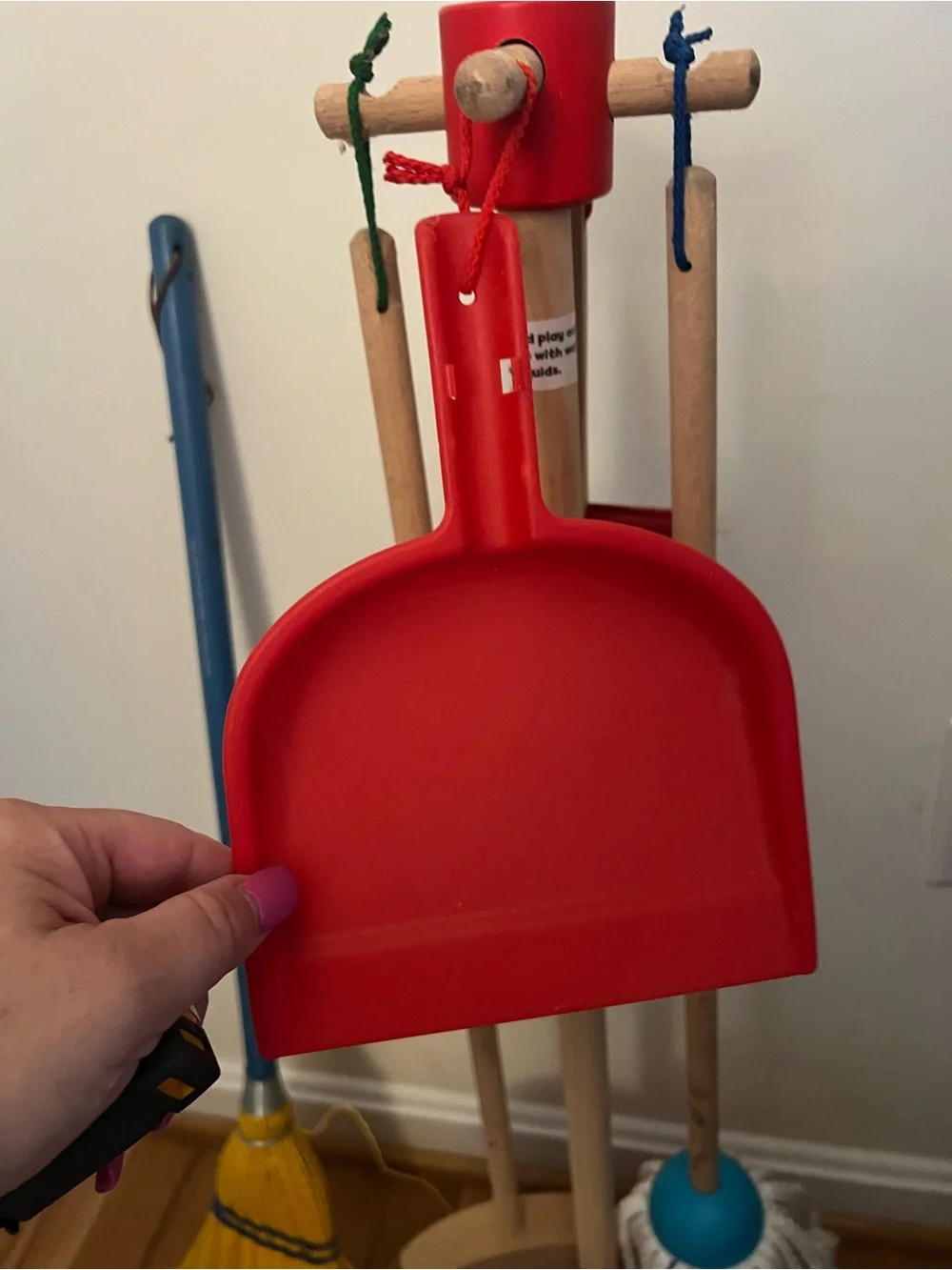 Melissa & Doug kitchen play set with broom